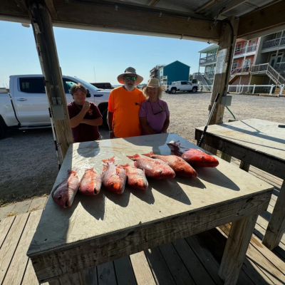 a group of people sitting at a picnic table
