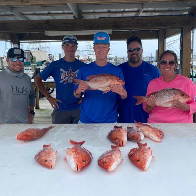 a group of people sitting at a table with a plate of food
